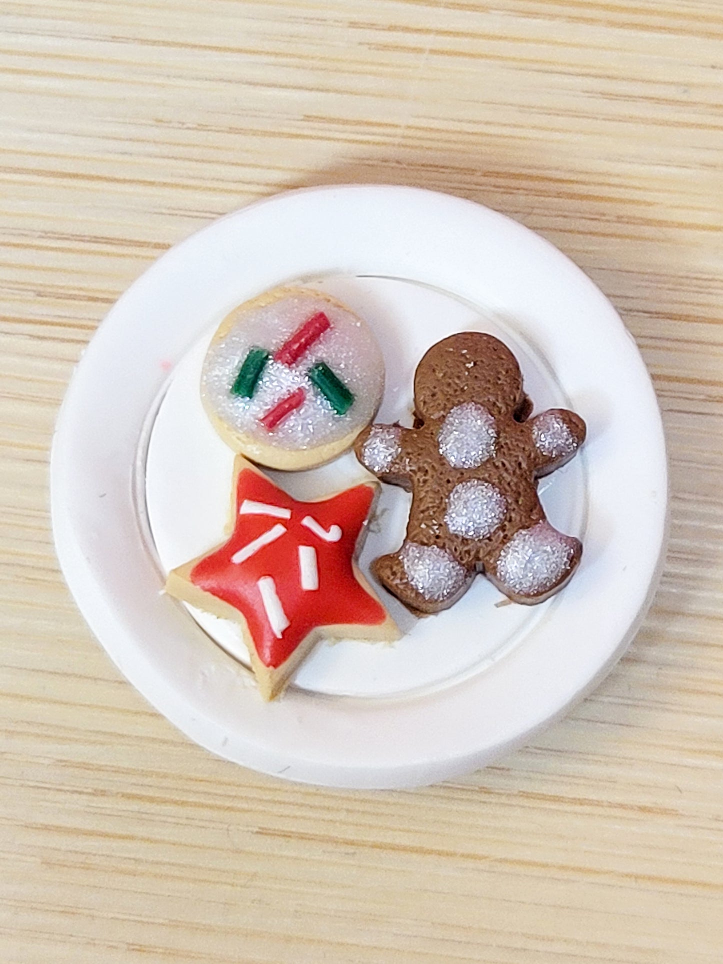Polymer Clay Mini Christmas Magnet Set