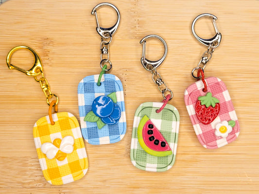 Mini Picnic Tag Keychain
