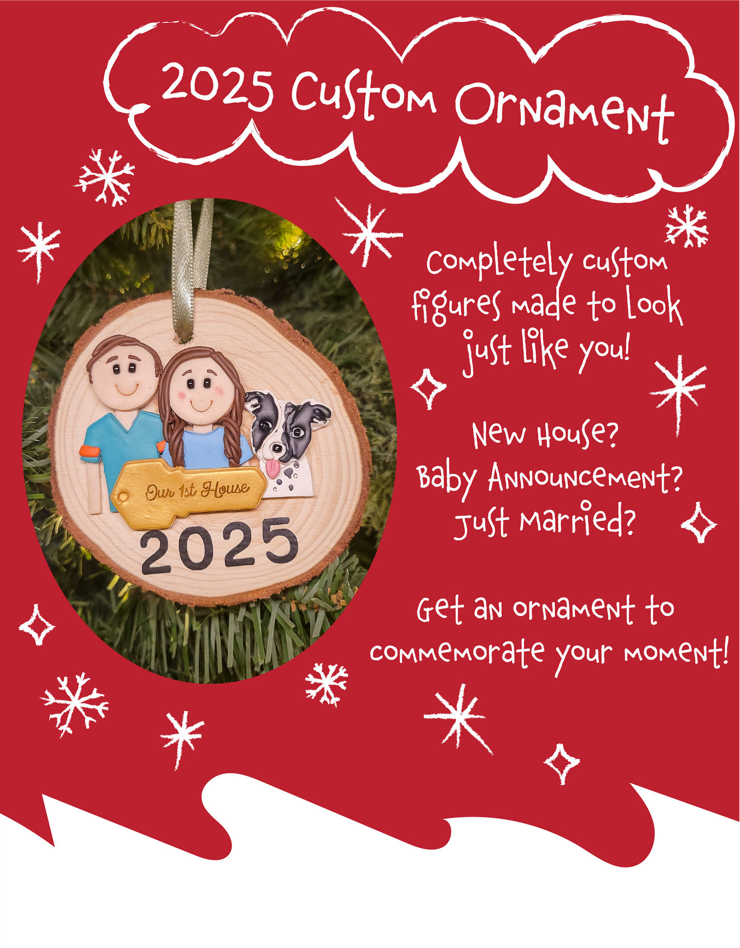 Personalized Custom Sculpted Ornament