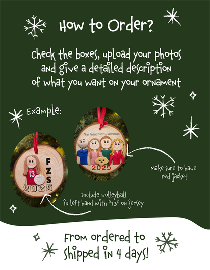 Personalized Custom Sculpted Ornament