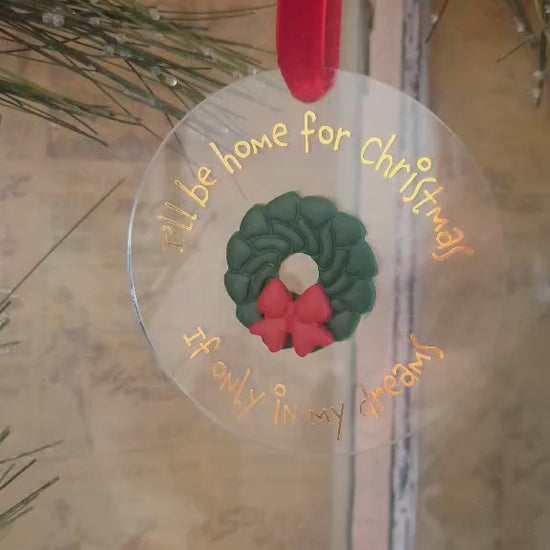 This video is showing how the clear ornament acts in real life 