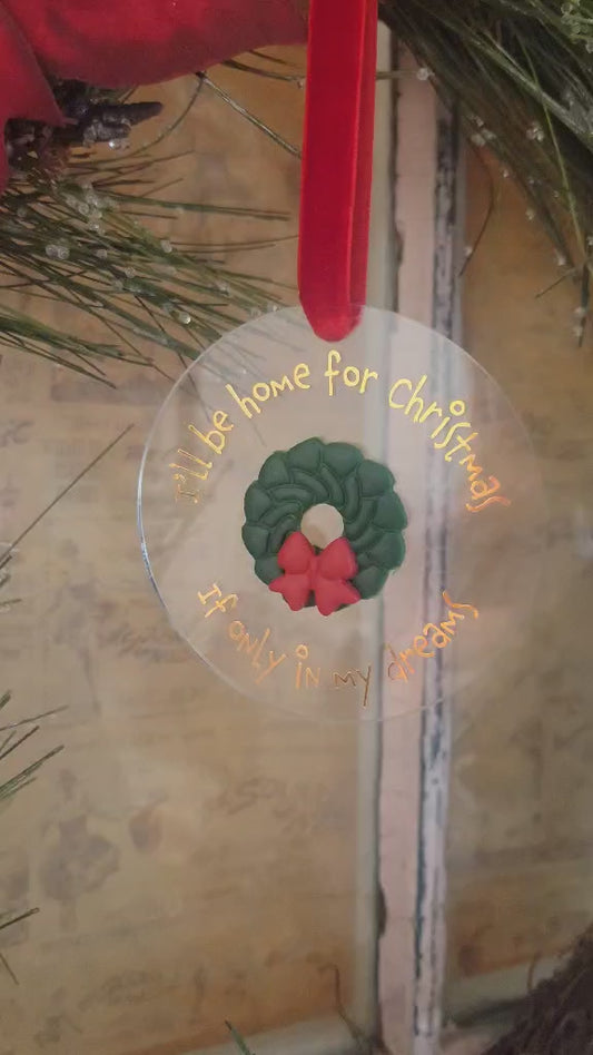 This video is showing how the clear ornament acts in real life 